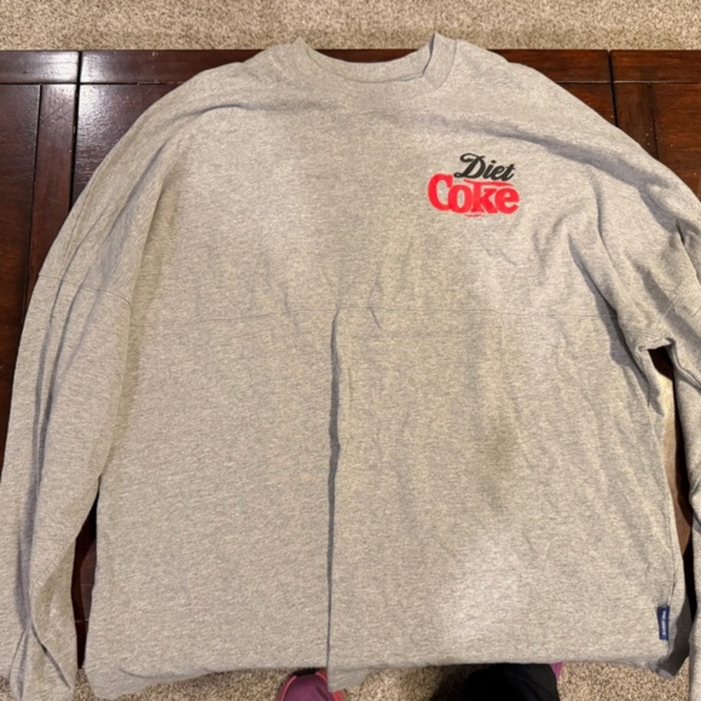 Diet Coke Gray Long Sleeve Women's Top